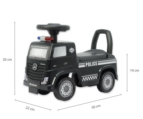 Milly Mally Pojazd Mercedes-Benz Actros Police Black Milly Mally Pojazd Mercedes-Benz Actros Police Black