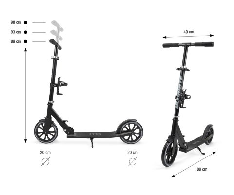 Milly Mally Scooter Ultimate Black Milly Mally Scooter Ultimate Black