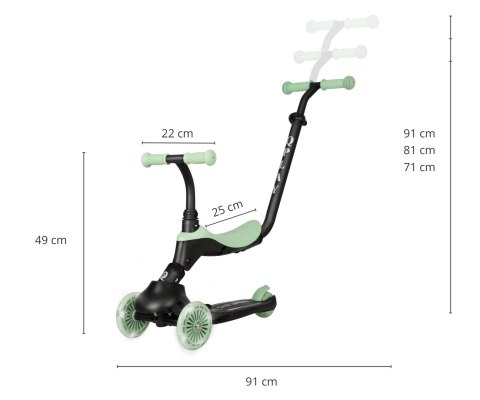 Qplay Hulajnoga Sema Evo 3w1 Green Qplay Hulajnoga Sema Evo 3w1 Green