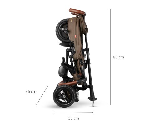 Qplay Rowerek Trójkołowy Rito Deluxe Rubber Brown Qplay Rowerek Trójkołowy Rito Deluxe Rubber Brown