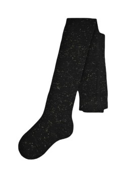 Rajstopy bawełna czarne złoty lureks 104/110 NOVITI RB002-G-03