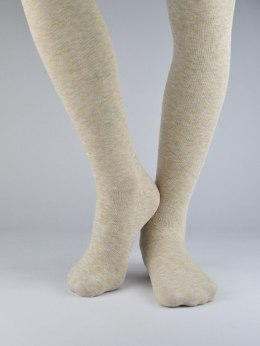 Rajstopy super soft beżowy melanż 116/122 NOVITI RB004-G-01