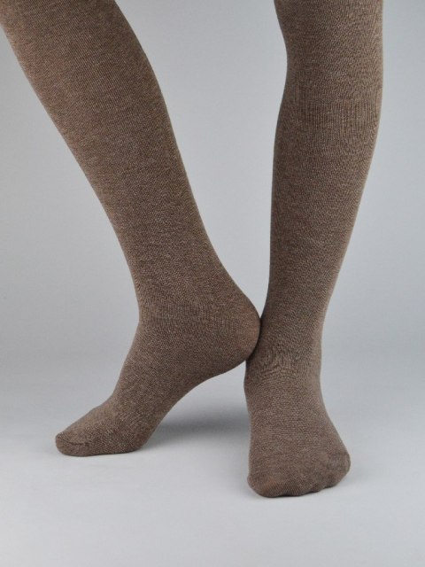 Rajstopy super soft brązowy melanż 116/122 NOVITI RB004-G-02