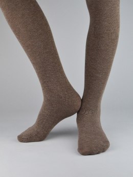 Rajstopy super soft brązowy melanż 128/134 NOVITI RB004-G-02
