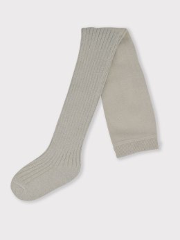 Rajstopy prążek beż ze srebrnym lureksem 140/14 NOVITI RB005-G-026