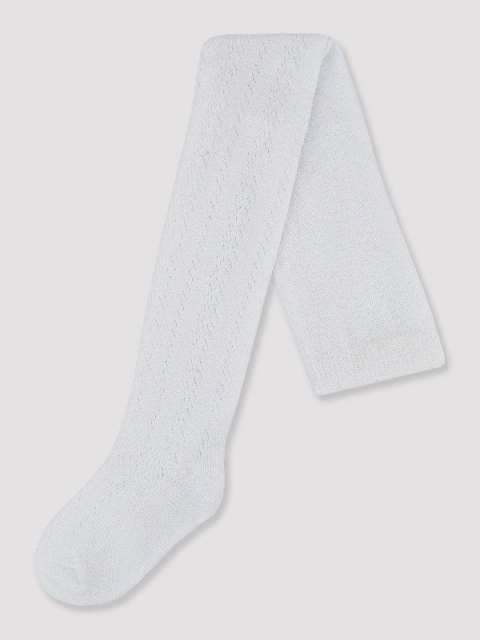 Rajstopy bawełna ażurowe białe 104/110 NOVITI RB008-G-01