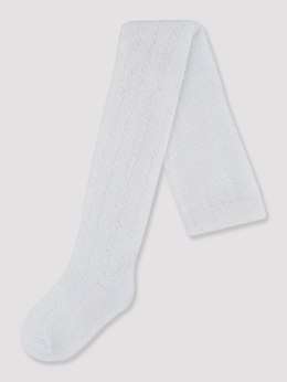 Rajstopy bawełna ażurowe białe 56/62 NOVITI RB008-G-01