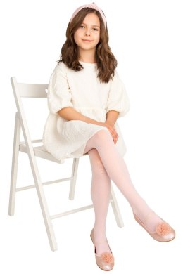 Rajstopy lycra 20 den białe 128/134 NOVITI RM002-G-01