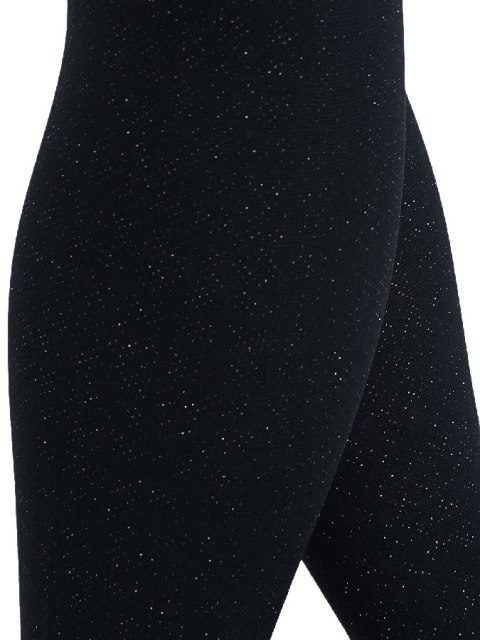 Rajstopy micro 40den czarne z brokatem 104/110 NOVITI RM010-G-02