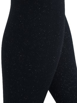 Rajstopy micro 40den czarne z brokatem 116/122 NOVITI RM010-G-02