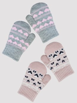 NOVITI RZ032-G-01 Rękawiczki dziewczęce 1p akryl pojedyncze 12