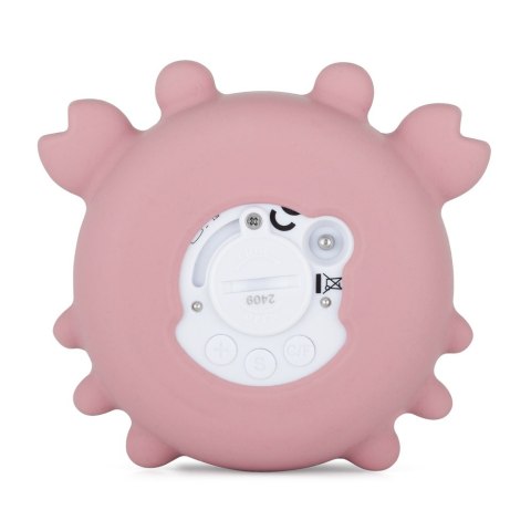 PETITE&MARS 583820 Silikonowy termometr cyfrowy do kąpieli Crab Caleb Dusty Rose