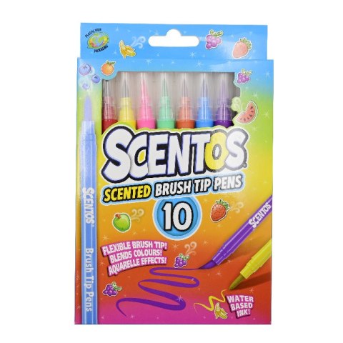 Pachnące flamastry - PĘDZELKI 10szt SCENTOS ST 20465