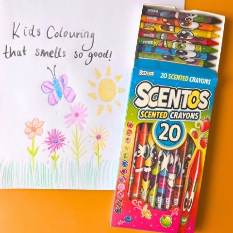 Pachnące kredki świecowe 20szt SCENTOS ST 40277