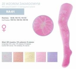 Rajstopy ze wzorem żakardowym 140/146 II GATUNEK SCORPIO RA-01