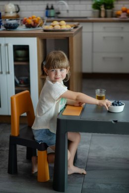 Komplet MULTIFUN 1+2 grafitowy/musztardowy TEGGI TI-011-172