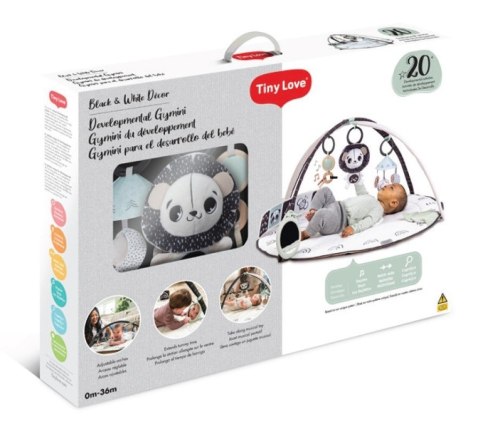 Mata Gimnastyka z pałąkiem i karuzelą 2w1 DECOR czarno/biały TINY LOVE TL12092068