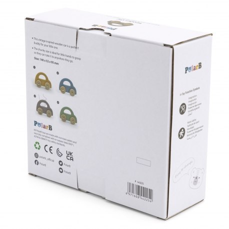 PolarB Drewniany samochodzik brązowy VIGA 44225