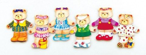 Układanka ubieranka Miś- dziewczynka Viga 56403