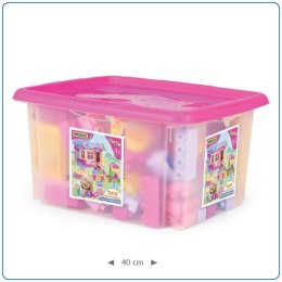 WADER 41280 Blocks - Klocki 132 elem. w pojemniku - Zestaw dla dziewczynek