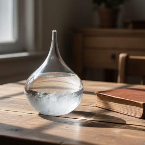 Barometr Burzowy Fitzroya - Kropla Storm Glass - BAG1