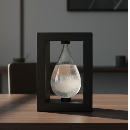 Barometr Burzowy Fitzroya w Oprawie Drewnianej - Kropla Storm Glass - BAW1