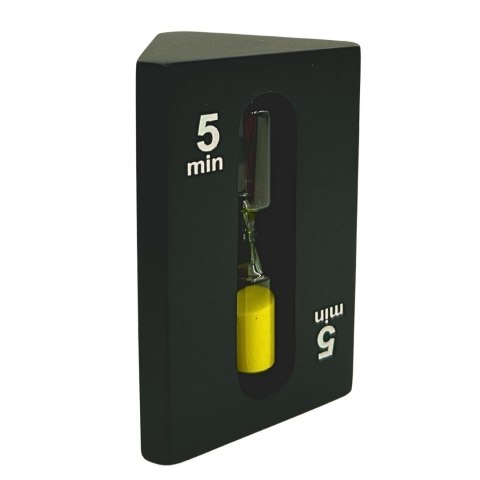 Klepsydra 1-3-5 minut trójstronna czarna - STW6