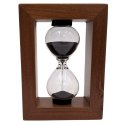 Klepsydra Piaskowa 3 Minuty w Drewnianej Ramie - Elegancka Dekoracja - M123