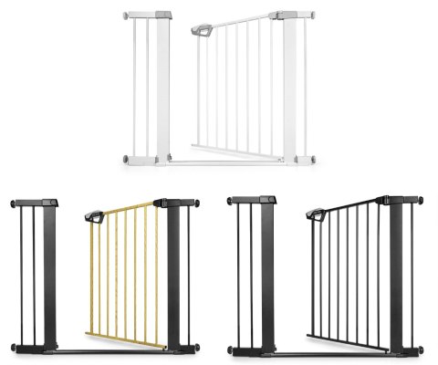 Milly Mally Bramka zabezpieczająca Barierka na schody z rozszerzeniami Guardy 104 Black Natural