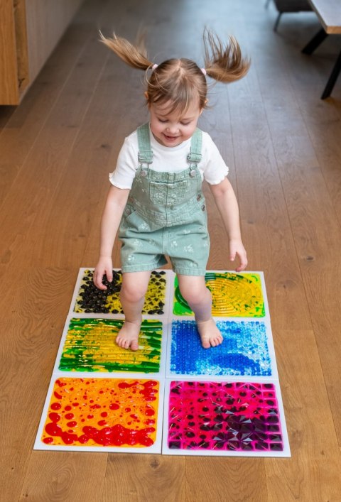 Ścieżka sensoryczna - sensoryczne płytki z cieczą fakturowe 6 szt TULLO 700.