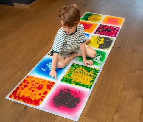 Ścieżka sensoryczna - sensoryczne płytki z cieczą 30 cm 4 szt.TULLO 703
