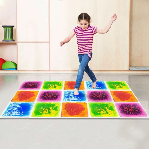 Ścieżka sensoryczna - sensoryczne płytki z cieczą 30 cm 4 szt.TULLO 703