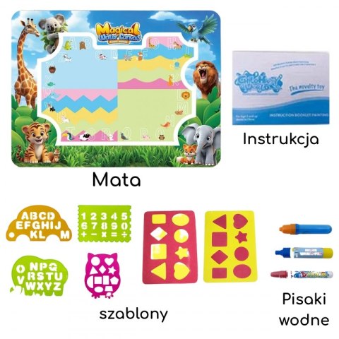 WOOPIE 56058 Mata wodna do malowania Dżungla