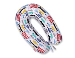 Bawełniana poszewka do poduszki ciążowej Longer - Autka kolorowe