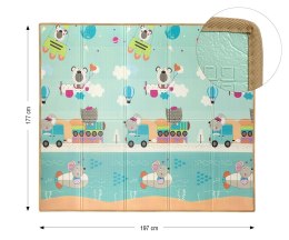 MILLY MALLY 6432 Mata piankowa składana Play Circus and Travel T1