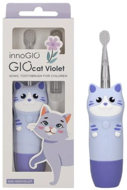 INNOGIO GIO-453VIOLET Soniczna szczoteczka dla dzieci GIOcat fioletowa