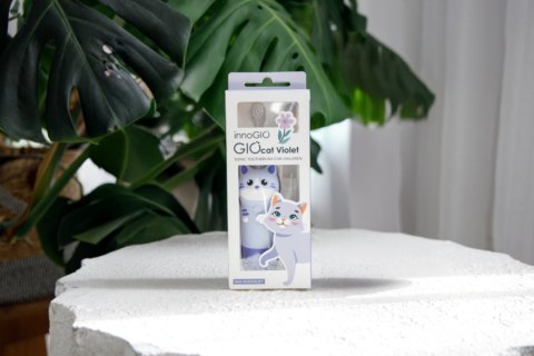 INNOGIO GIO-453VIOLET Soniczna szczoteczka dla dzieci GIOcat fioletowa