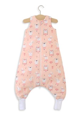 Śpiworek dla dzieci z nogawkami bawełniany ocieplany L 9-24 mcy TOG 2.5 - króliczki baletnice
