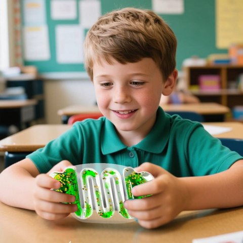 Zabawka sensoryczna z cieczą squishy pomarańcz.TULLO 706