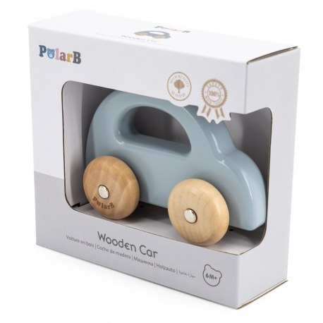 Drewniany samochodzik niebieski VIGA 44224 PolarB