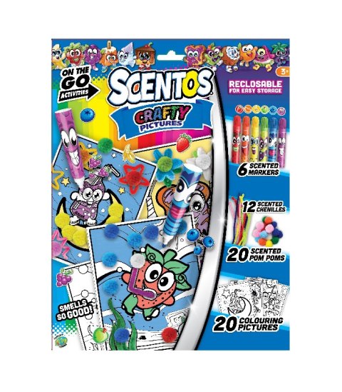 SCIENTOS ST 10533 Pachnący zestaw - kreatywna teczka display 12 szt.