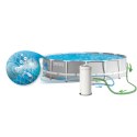 Basen ogrodowy stelażowy 457 x 107 cm zestaw 18w1 INTEX 26724
