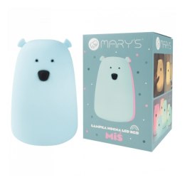 Lampka LED Miś duży niebieski RGB+WW+RC z pilotem MARY'S MW20788