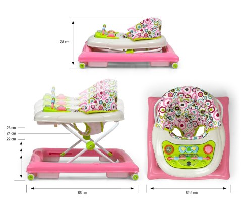 MILLY MALLY 3760 Chodzik dla dziecka Patrol Flower