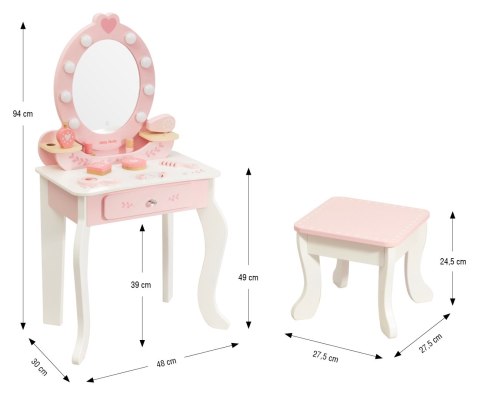 MILLY MALLY 6627 Toaletka Elly Pink