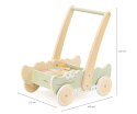 Viga 44278 PolarB Drewniany pchacz krokodyl z klockami