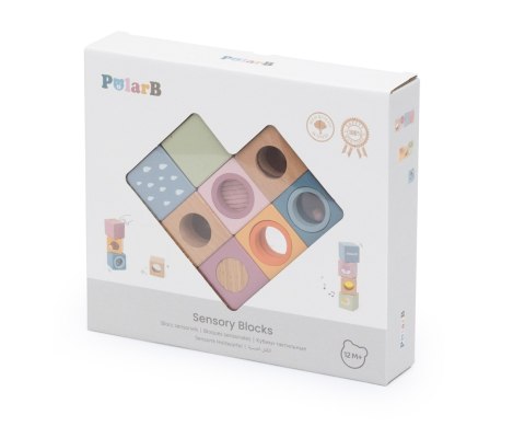 Viga 44279 PolarB Zestaw drewnianych klocków edukacyjnych z efektami