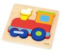 Viga 44783 Drewniane puzzle - lokomotywa