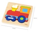 Viga 44783 Drewniane puzzle - lokomotywa