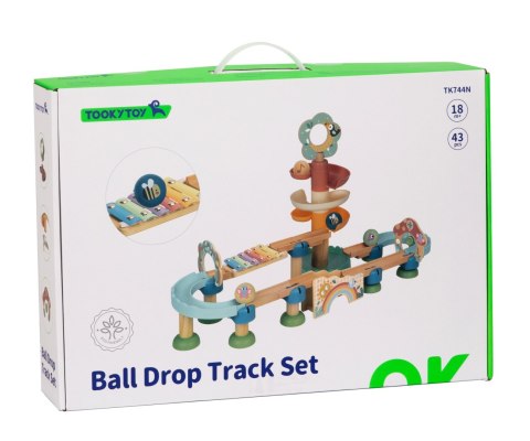 Tooky Toy TK744N Drewniany kulodrom marzeń